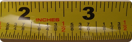 How many centimeters are in an inch