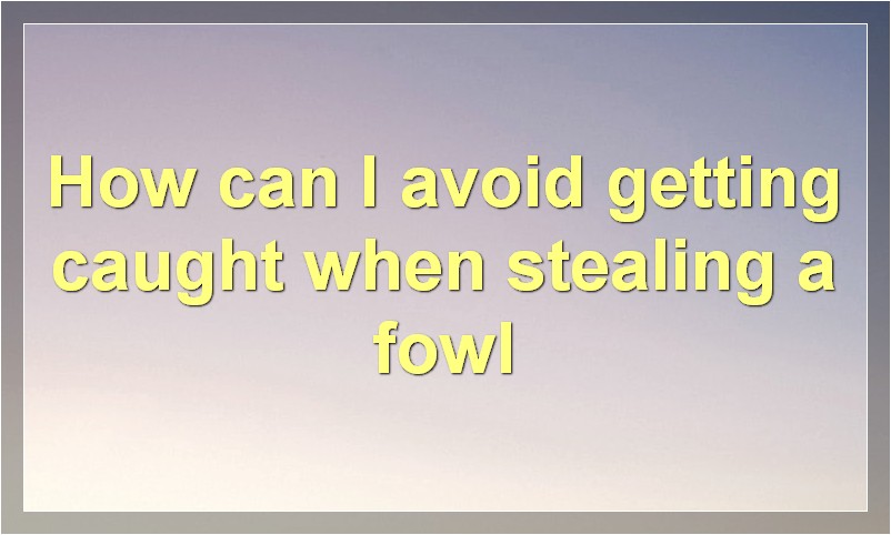 How to Steal a Fowl