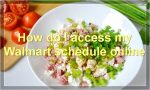 How do I access my Walmart schedule online?