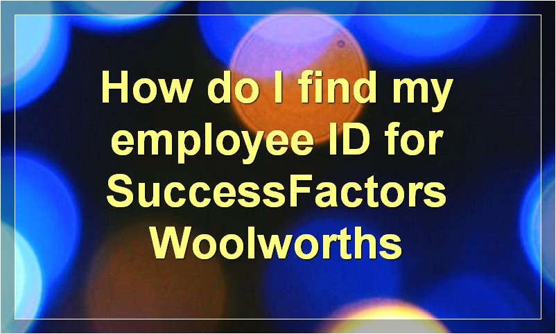 How to Login to Successfactors at Woolworths