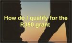 How do I qualify for the R350 grant?