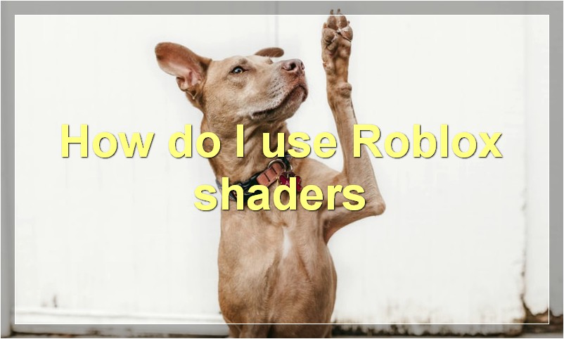 How do I use Roblox shaders?