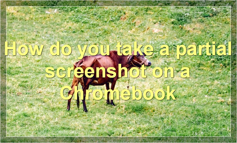 How do you take a partial screenshot on a Chromebook?