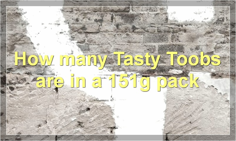 How many Tasty Toobs are in a 151g pack?