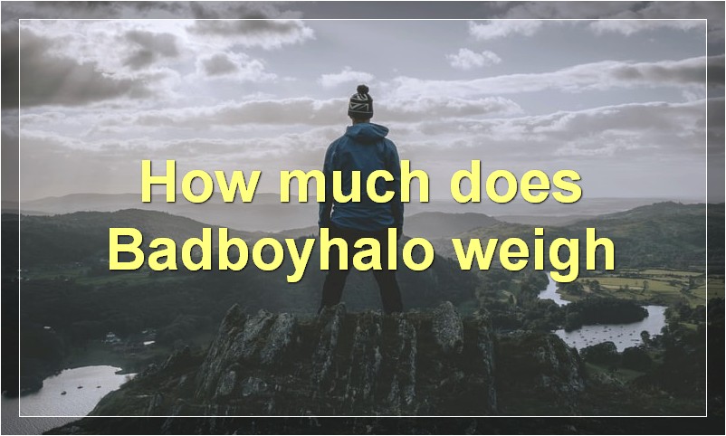 How much does Badboyhalo weigh?