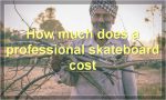 How much does a professional skateboard cost?