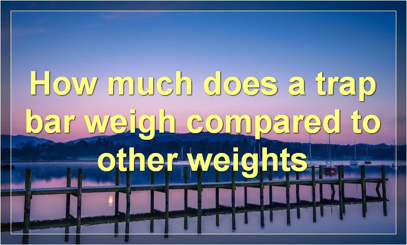 How much does a trap bar weigh compared to other weights?