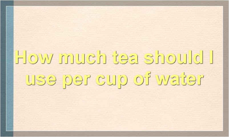 How to Make a Cup of Tea? Whittock Consulting