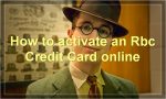 How to activate an Rbc Credit Card online?