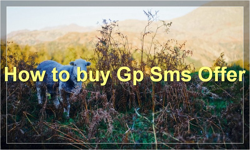 How to buy Gp Sms Offer?