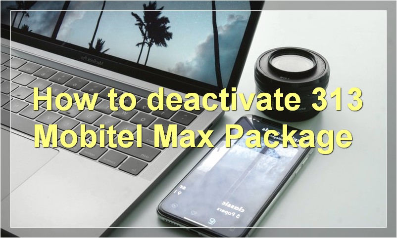 How to deactivate 313 Mobitel Max Package?